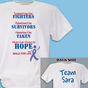 Personalized Fighting for the Cause Cancer Awareness T-Shirt